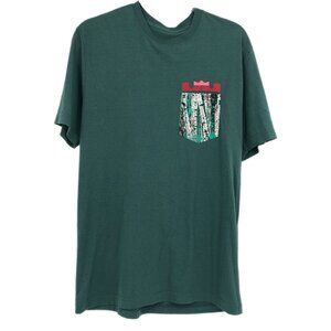 Nike Green Graphic Round Neck T-Shirt | Casual Style